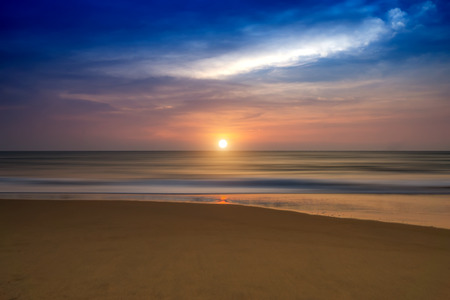 sunset on the andaman sea, Thailandの写真素材