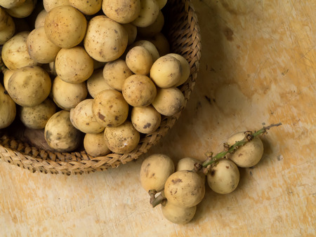 Duku or Long Gong fruit. (Lansium domesticum.), Thai fruit.