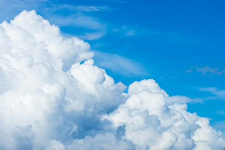 White clouds before are rain in the rains.の写真素材
