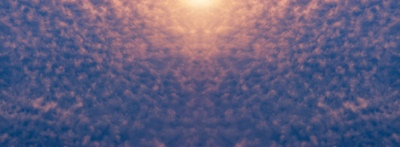 Amazing cloud in the sunset sky.