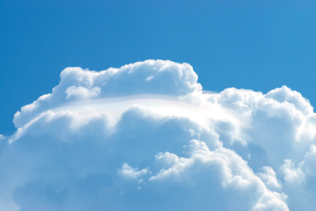 Heaven cloud with blue sky background.