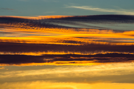 The cloud with blue sky in the twilight after sunset.