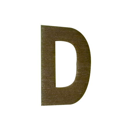 Wood type on white background with clipping path.の写真素材