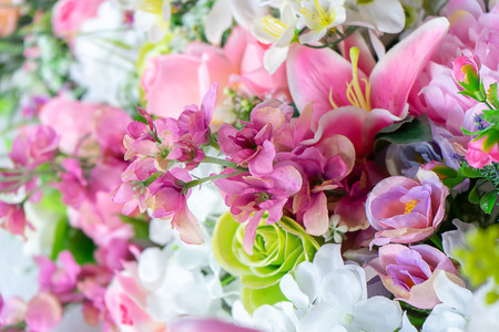 Fake flowers in the weddingの写真素材