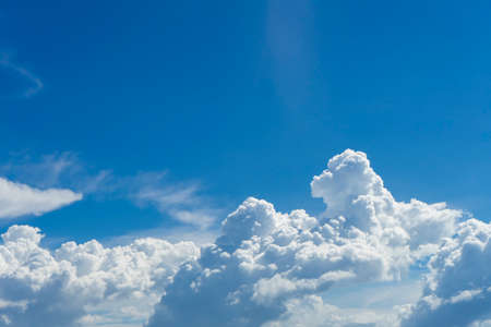 Big White cloud on the sky with blue sky