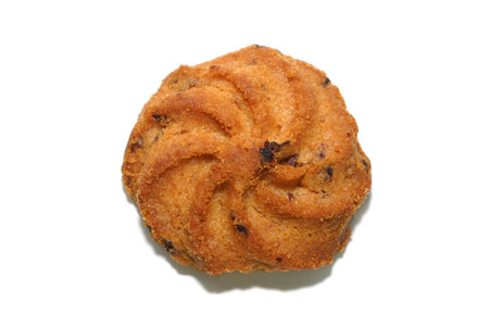 Close up Cookies on white background with soft shadow.の写真素材