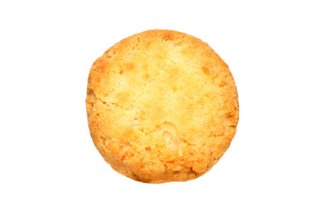 Close up Cookies on white background.の写真素材