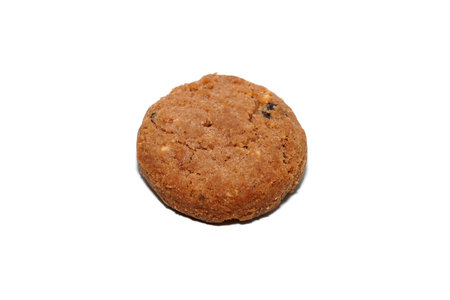 Close up Cookies on white background.の写真素材