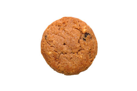 Close up Cookies on white background with  .の写真素材