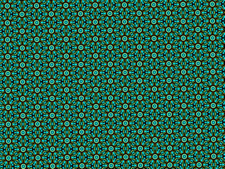 Abstract blue line pattern on black background.の写真素材
