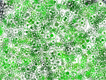 Abstract green circle color pattern on white background.の写真素材