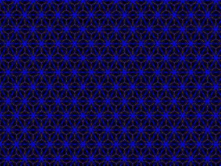 Abstract blue line pattern image on black background.の写真素材