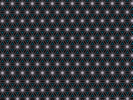 Abstract white line color pattern on black background.の写真素材