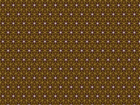 Abstract yellow and white color line pattern on brown background.の写真素材