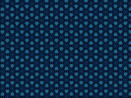 Abstract blue pattern image on deep blue background.の写真素材