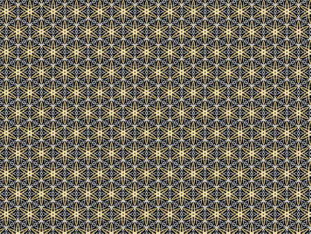 Abstract yellow and white color line pattern on black background.の写真素材