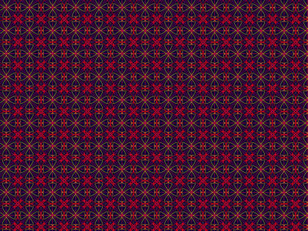 Abstract red and yellow line pattern image background.の写真素材