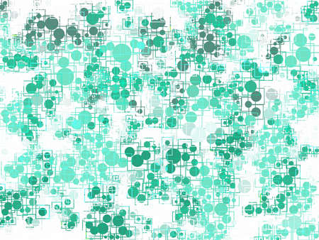 Abstract vignette square and circle color on white background.の写真素材