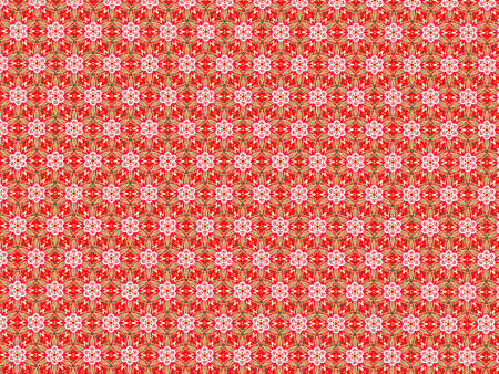 Abstract color line pattern on red background.の写真素材