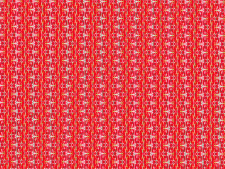 Abstract color line pattern on red background.の写真素材