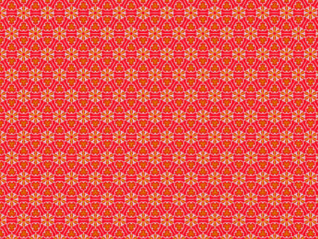 Abstract color line pattern on red background.の写真素材