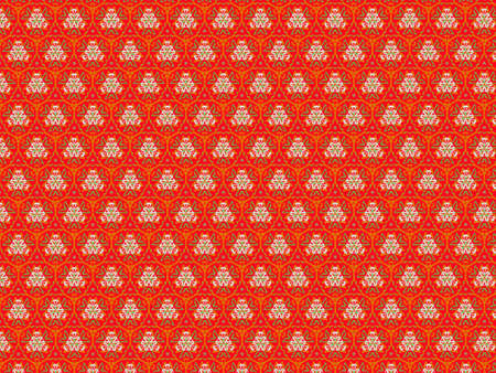Abstract color line pattern on red background.の写真素材