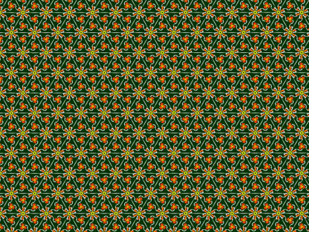 Abstract color line pattern on green background.の写真素材