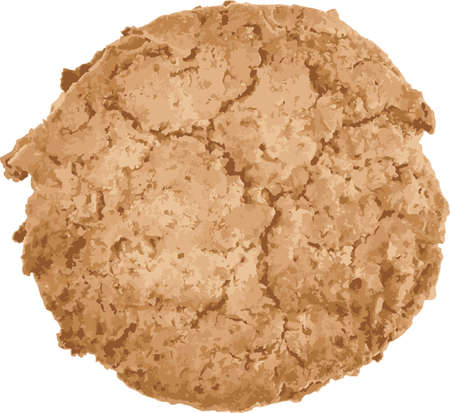 Abstract Cookies on white background.のイラスト素材