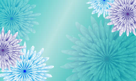 Abstract flower soft color on light blue background.の写真素材