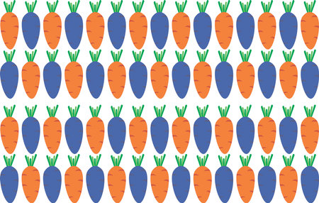 illustration of carrot on empty background.
