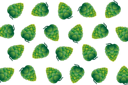 illustration pattern of Artichoke with color on white background.のイラスト素材