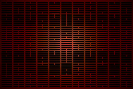 illustration line of the ba gua on gradient background.のイラスト素材