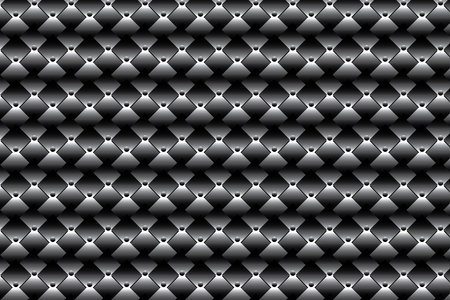 illustration abstraction of black square and circle shapes with gradient on black background.のイラスト素材
