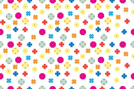Illustration of the astract flower on white background.のイラスト素材