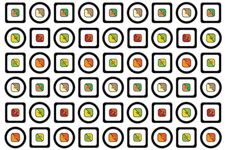 Illustration pattern of the shushi on white background.のイラスト素材