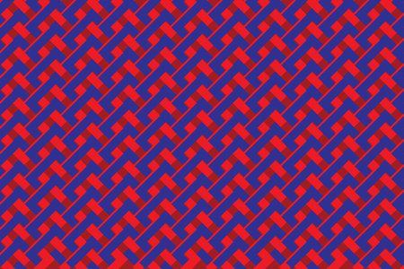 illustration abstraction of blue and red line with deep red background.のイラスト素材
