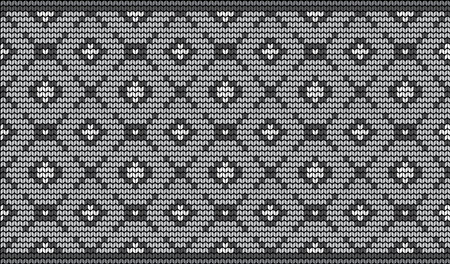 Illustration of weaving textile pattern on black background.のイラスト素材