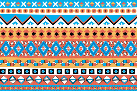 Illustration, The colorful fabric patterns with multi color background.のイラスト素材