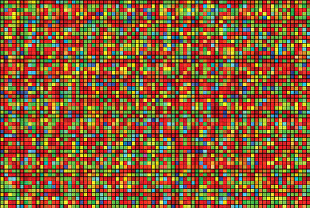 illustration wallpaper of the multi color in mini square background.のイラスト素材