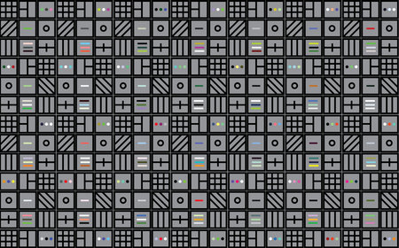 Illustration line of the glyphs symbol pattern on grey background.