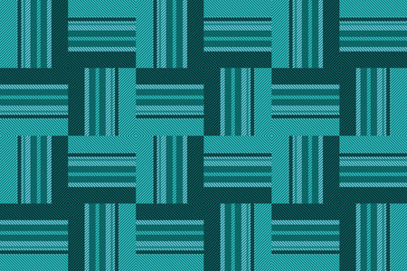Illustration, Abstract pattern of sweater weaving style with multi green color background.