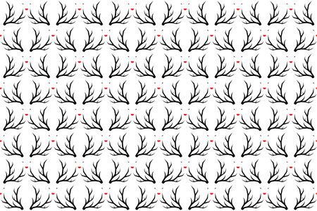 Illustration White deer on white background.のイラスト素材