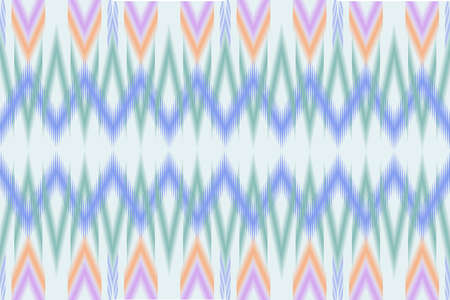 Geometric ethnic oriental ikat seamless pattern traditional Design for background,carpet,wallpaper,clothing,wrapping,Batik,fabric,Vector illustration.embroidery style.のイラスト素材