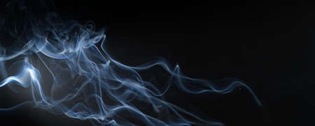 Abstract Smoke Black Background With Copy Space.の写真素材