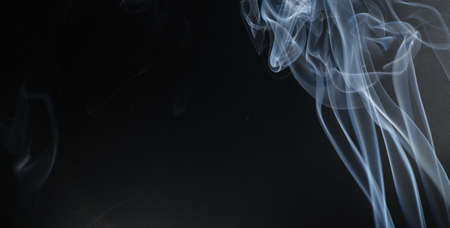 Abstract Smoke Black Background With Copy Space.の写真素材