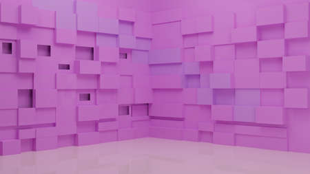 Pastel pink wall abstract background with falling light and shadows. Background concept for product...