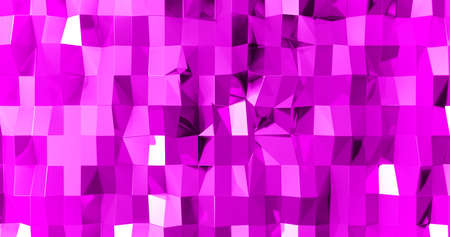 abstract geometric pattern background polygon background pink purple background 3d renderingの写真素材