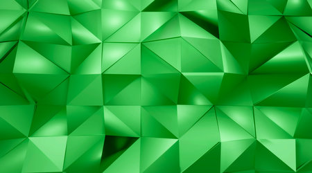 abstract geometric pattern background green polygon background luxury style gradient background 3d rendering.の写真素材
