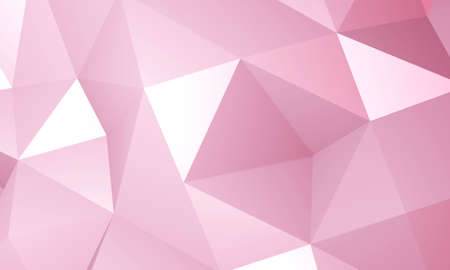 abstract geometric pattern pink background Triangle polygon background brings new popularity and 3D rendering trend.の写真素材
