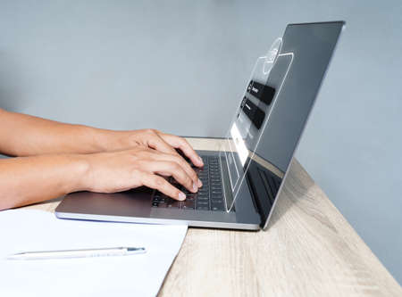 Guest UserLogin computer encrypt Access the Internet through the keyboard on the laptop, which...